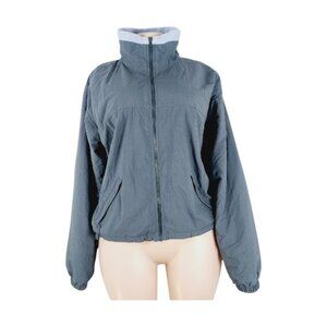Columbia Women's Gray Interchange Core Mock Neck Winter Fleece Jacket Size M